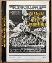 *Cecil B. DeMille&#39;s THE TEN COMMANDMENTS (R66) Complete Uncut Pressbook ... - £75.92 GBP