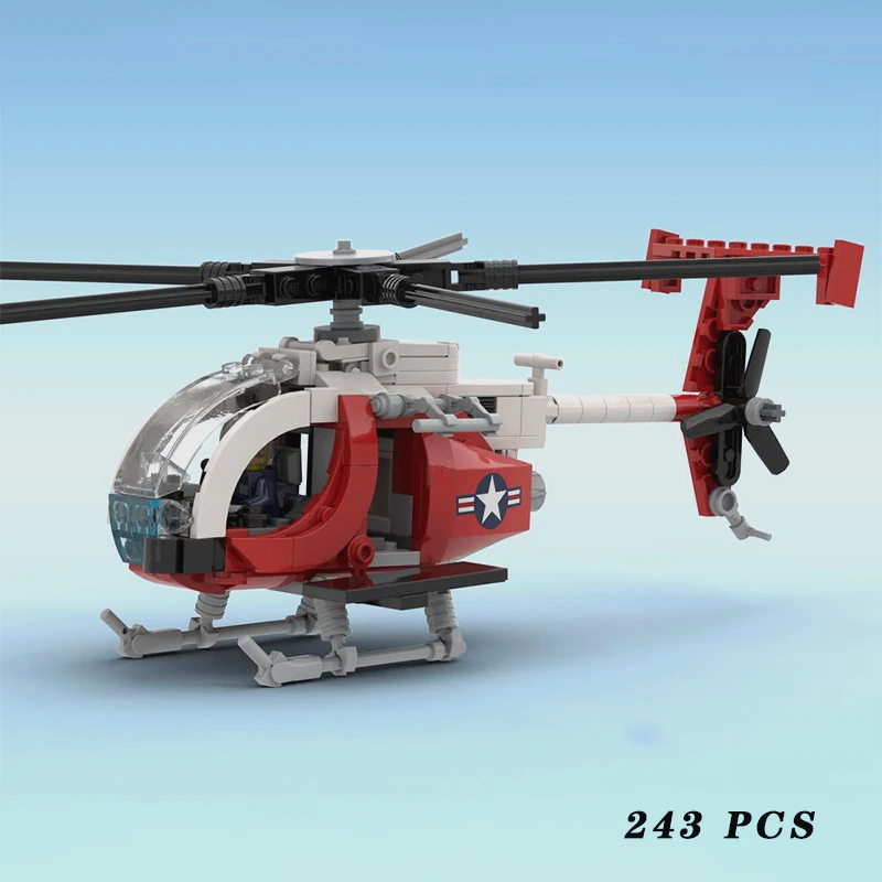 Pment coast guard little bird ah 6 moc building block assemble model display toys child thumb200