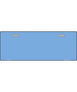 Solid Light Blue Novelty Half License Plate - £14.34 GBP