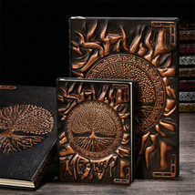 Embossed Life Tree Leather Retro Vintage Journal Notebook Lined Paper Diary - £12.65 GBP+