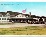  Burlington Cody Inn - Cody WY Wyoming Linen Postcard T12 - $3.91