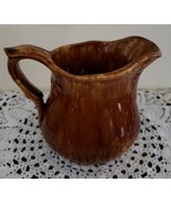 Ceramic ~ 12 Ounce Milk/Creamer Pitcher ~ Brown Drip ~ 4.5&quot; x 5&quot;  - €25,68 EUR