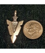 33mm x 17mm Pewter Arrowhead Charms or Pendants (10) Lead-Safe MPP737S - $1.78