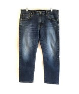 Adriano Goldschmied Graduate Relaxed Straight Jeans 36x32 Tailored Stretch USA - $39.59