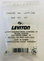 Leviton 4625A-24W Surface Mount Phone Jack White New Sealed - £6.17 GBP