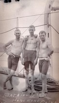 Vintage Photo; 3 Sailors &quot;Bathing Girls&quot; ;Uss Wilmington;China;Circa 1912 - £11.75 GBP