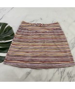 Title Nine Womens Buttah Skort Size S Purple Pink Striped Active Pull On - €22,08 EUR