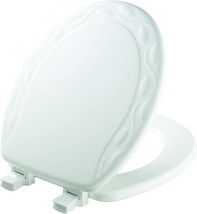 The Mayfair 34Eca 000 Sculptured Ivy Toilet Seat Is Round, Sturdy Enameled Wood, - £32.23 GBP