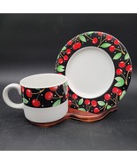 Vintage Mary Engelbreit ME Ink Sakura Cherries Cups &amp; Saucer Multiple Av... - $226.41 MXN