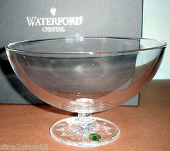 Waterford Clear Crystal Bowl 8&quot; &#39;Light&#39; Star Cut Footed Pedestal Base 154053 New - £54.06 GBP