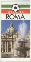Italy Italia 1990 World Cup Rome Roma plan of the city - $171.16 MXN