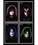 KISS Set 4 24 x 36 Solo Album Posters Matching Names Print Information B... - $225.67 CAD