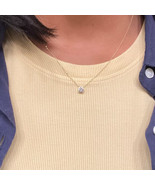 0.30ct Attached Diamond On Chain, 14Kt Gold Diamond Necklace, Diamond So... - $654.92 CAD