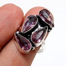 Pink Amethyst Handmade Fashion Ethnic Gifted Ring Jewelry 8.50&quot; SA 6162 - £3.18 GBP