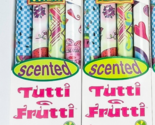 Tutti Frutti Scented Book Covers Non Adhesive Lot Of 2 Vintage Peace Flo... - $48.33
