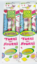 Tutti Frutti Scented Book Covers Non Adhesive Lot Of 2 Vintage Peace Flower Y2K - £37.78 GBP