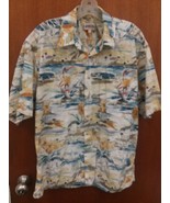 Mens Hawaiian Shirt Campia SZ L Cotton - £13.26 GBP