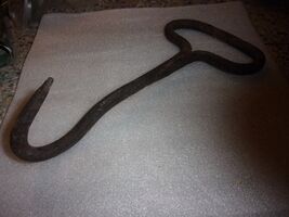 Antique Iron Hay Hook HAND Forged Heavy Early Farm Hand Tools USA - $645.22 MXN