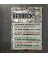 14&quot; Jeff Foxworthy REDNECK HUNTER FUNNY comedy fun USA STEEL plate displ... - $61.10 CAD