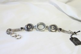 Magnolia &amp; Vine Original Bracelet (new) STARLET TRIPLE - SILVR - 7&quot;-8.5&quot; (S0612) - £42.43 GBP
