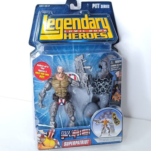 Primary image for Super Patriot Action Figure Legendary Comic Book Heroes Pitt Series Mask Off NEW