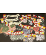 38 PKGS of Vintage Fibre Craft Wood Cut Outs: Flowers, Leaves, Baskets, ... - $560.66 MXN