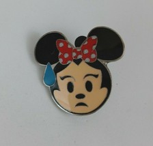 Disney Emojis Collection Worried Minnie Mouse Lapel Hat Pin - $4.46