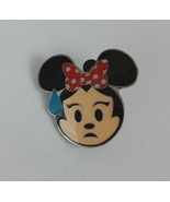 Disney Emojis Collection Worried Minnie Mouse Lapel Hat Pin - $6.09 CAD