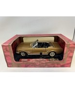 1:18 MIRA Golden Line 1964 1/2 Ford Mustang Convertible Bronze Gold Diecast - $40.55 CAD