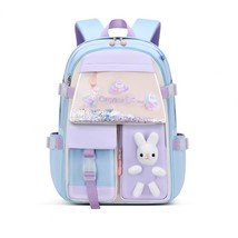 Students Backpack Cartoon Rabbit Children Backpack Waterproof Oxford Cloth Smoot - £39.57 GBP