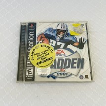 Madden NFL 2001 Sony PlayStation 1, Complete In Box Black Label PS1 TESTED - £6.11 GBP