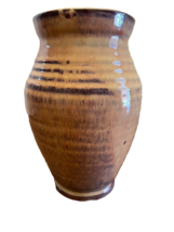 Vase Old Sturbridge Village Glazed Pottery Redware Crock Jar  Marked OSV... - £16.80 GBP