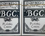 Two (2) NEW Decks &quot;BGC No. 92 Club upscale Poker sealed new Playing Cards - £8.75 GBP