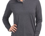 NWT Ladies GREYSON Dark Gray Heather Long Sleeve Scarlet Polo Shirt Size... - $59.99