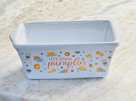 Royal Norfolk Mini Loaf Pan Hey There Pumpkin Oven &amp; Micro &amp; Dishwasher ... - $12.75