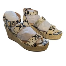 Scoop Women&#39;s Espadrille Wedge Sandal size 9 snake print - $25.00