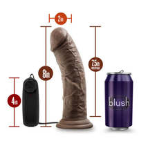 Dr skin dr joe 8in vibrating cock w/ suction cup chocolate - £36.62 GBP
