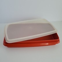 VTG Tupperware Container Paprika Cold Cut Keeper 816-12 5X9&quot; - $9.50