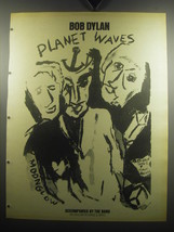 1974 Bob Dylan Planet Waves Album Advertisement - £14.54 GBP