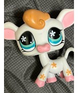 Littlest Pet Shop Cow 877 White Brown LPS #877 Figure Cake Topper Cupcak... - $312.48 MXN