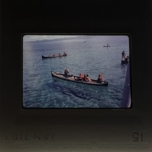 Tahiti Mo’orea Canoe Tourist Photo 1971 Polynesia 35mm Photo Slide - $115.83 MXN