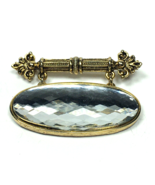 Vintage Brooch Pin Signed  Richard Serbin Majestic Mirror Dangle - £20.28 GBP