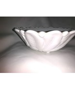 Vintage Indiana Glass Cabbage Leaf Rose Footed Bowl - $27.15 CAD