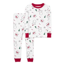 Carter&#39;s Child of Mine Baby and Toddler Holiday Pajamas, 2-Piece, Size 2T - $16.82