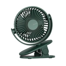 Clip On Fan, Stroller Fan Battery Operated, Small Fan Portable 4000Mah Rechargea - £31.12 GBP