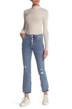 FREE PEOPLE Donne Jeans Dylan Ritagliato Liver Valley Blu Taglia 26W OB8... - £25.95 GBP