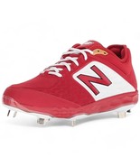 New Balance Men&#39;s Size 17 W 2E Red &amp; White 3000 V4 Metal Baseball Cleat ... - £53.91 GBP