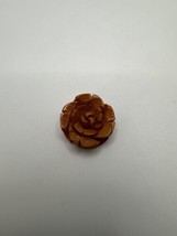 Vintage Bakelite Carved Flower Pendant 2cm - £18.88 GBP