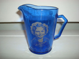 Vintage Blue Cobalt Glass Shirley Temple Creamer LOOK - £22.15 GBP