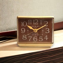 Vintage Westclox Dialite Alarm Clock Electric Retro Tan/Brown Tested Works - £13.04 GBP